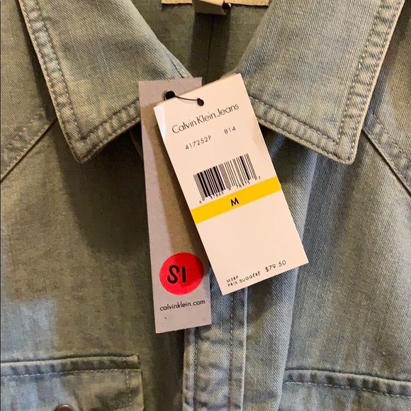 Calvin Klein Jeans denim button-up shirt - Picture 4 of 4